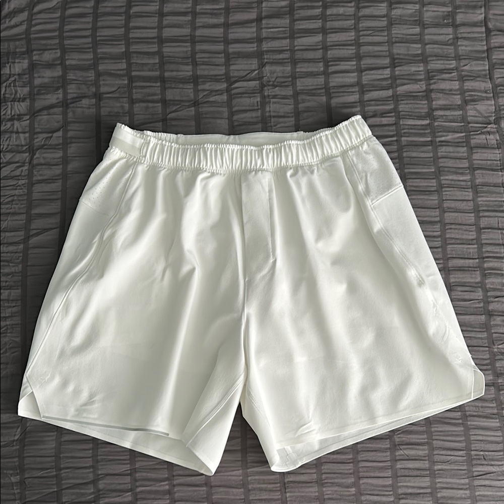 Lululemon Athletica White Shorts with Liner